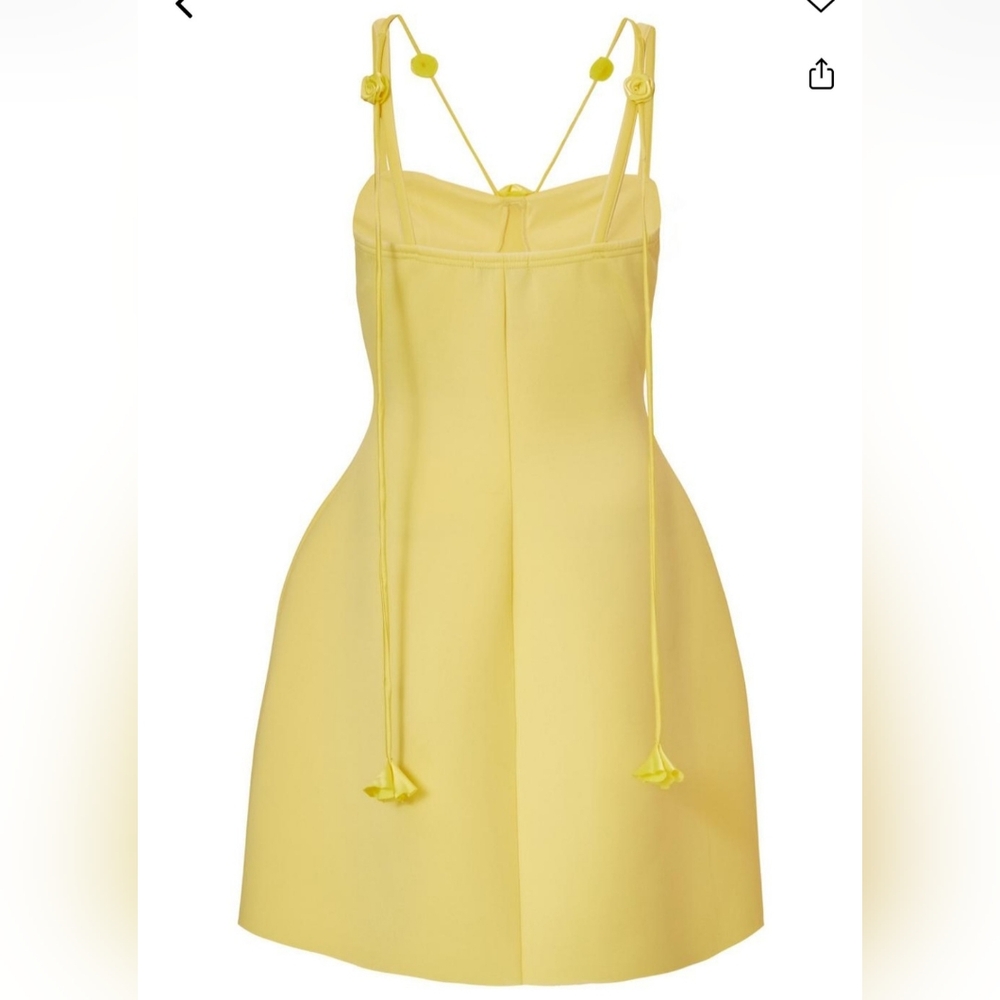 Yellow Spaghetti Strap Sundress for Cocktail Nights